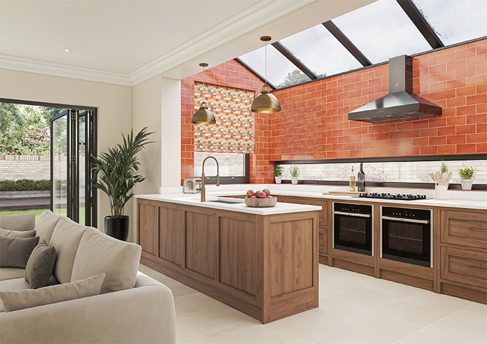 Castillo Velvet, Copper - Roman Blind - Image 6